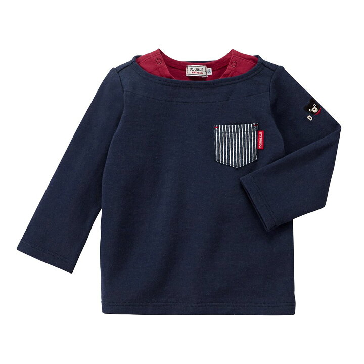 楽天市場】【サマーセール40%OFF】ダブルビー ミキハウス 重ね着風胸  