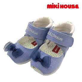 【セール30%OFF】ミキハウス mikihouse ベビーサンダル リボン付き 女の子 サンダル シューズ 出産祝い ギフト 夏 ベビー 赤ちゃん 子供【12-9302-829】[sp-s]