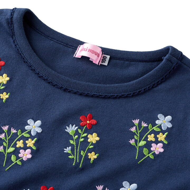楽天市場】【セール30%OFF】ミキハウス mikihouse お花刺繍♪長袖T 