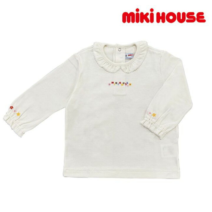 楽天市場】【セール30%OFF】ミキハウス mikihouse 刺繍ロゴ 長袖T  