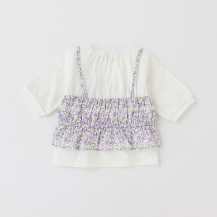 楽天市場】【セール30%OFF】プティマイン 花ビスチェドッキングロンT 