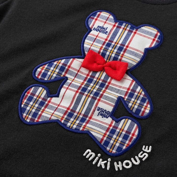 楽天市場】ミキハウス mikihouse ミキハウスチェックベア 半袖Tシャツ  