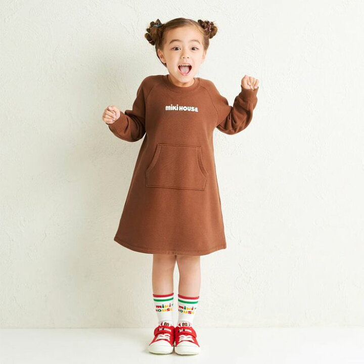 楽天市場】【WEB限定】ミキハウス mikihouse ロゴワンピース (80cm 