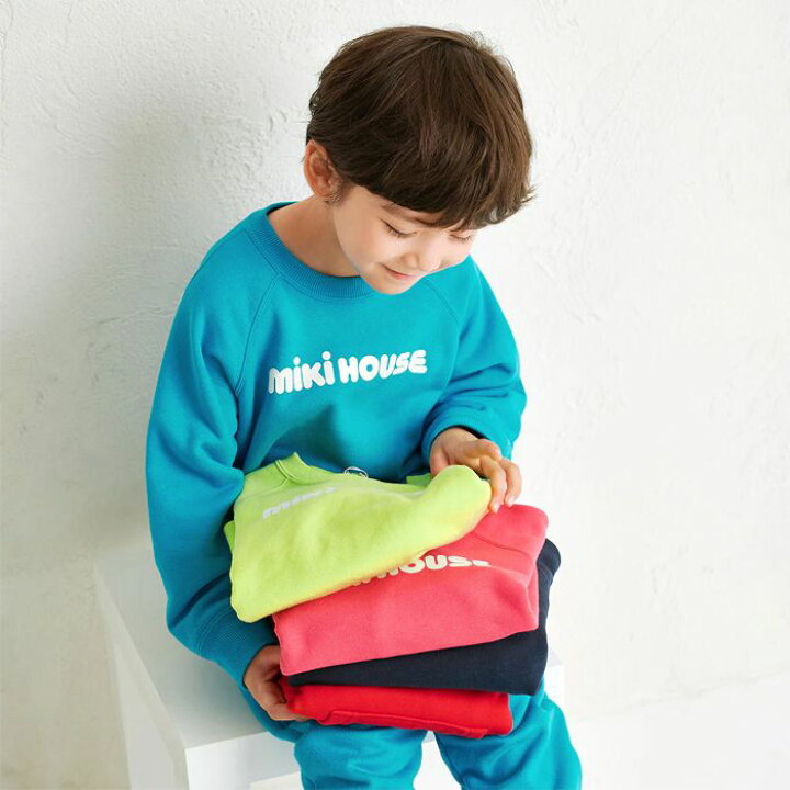 楽天市場】【WEB限定】ミキハウスmikihouseバックロゴトレーナー(80cm 