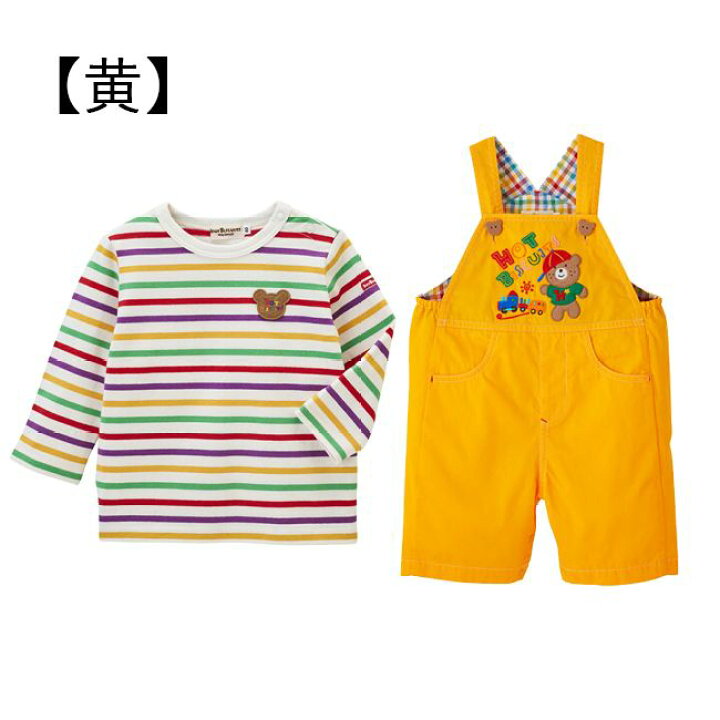 楽天市場】ミキハウスmikihouseホットビスケッツボーダーTシャツ 