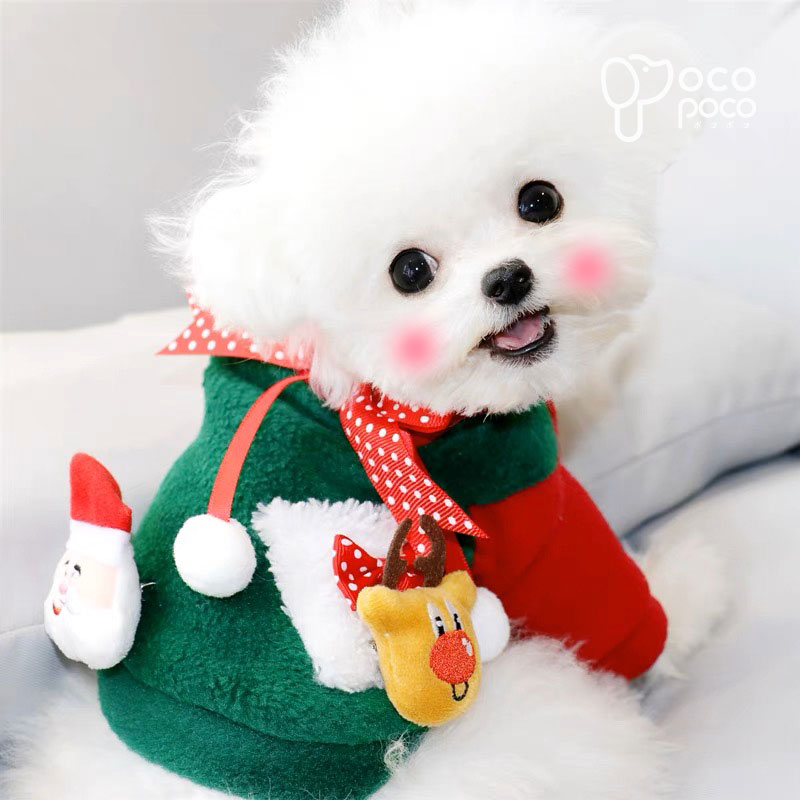犬服 秋冬 クリスマス ワンピース キャラクター サンタ ハロウィン コスプレ犬服 もこもこ 暖かい 防寒 サンタクロース ハロウィン 変装 女の子 男の子 かわいい おもしろ プレゼント