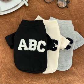 【全商品ポイント5倍】犬 服 猫服 Tシャツ カットソー プルオーバー ドッグウェア 小型犬 中型犬 犬の服 シンプル おしゃれ シンプル ペアルック おそろい 部屋着 抜け毛防止 春 秋 冬
