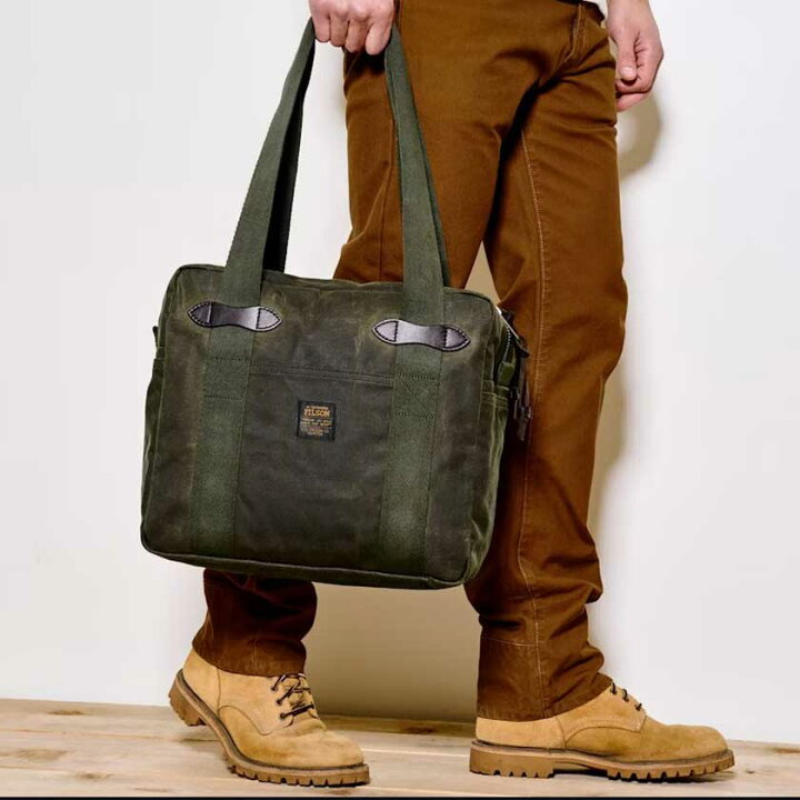 楽天市場】【Filson/フィルソン】TIN CLOTH ZIPPER TOTE BAG/ティン 