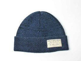 【RRL&CO./ダブルアールエル】Indigo-Dyed Cotton Watch Cap/インディゴダイド コットン ウォッチ キャップ・1940sリプロダクト・U.S. NAVYワッチキャップ・ニットキャップ・ビーニー　（コットン100％・ヴィンテージ・ミリタリー・ワーク）