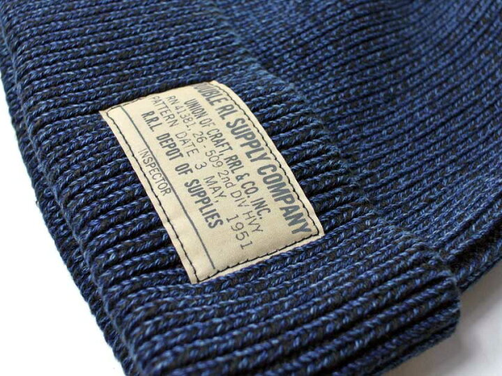 楽天市場】【RRL&CO./ダブルアールエル】Indigo-Dyed Cotton Watch Cap 