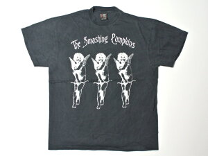 �yVintage Reproduction Tee�zThe Smashing Pumpkins/�X�}�b�V���O �p���v�L���Y�E1995 �wMellon Collie and the Infinite Sadness�x���E1996 Zero / CHERUBS�E�R�b�g��100%�E�u���b�N�@�i���B���e�[�W�E�Ò��E���b�NT�E�o��