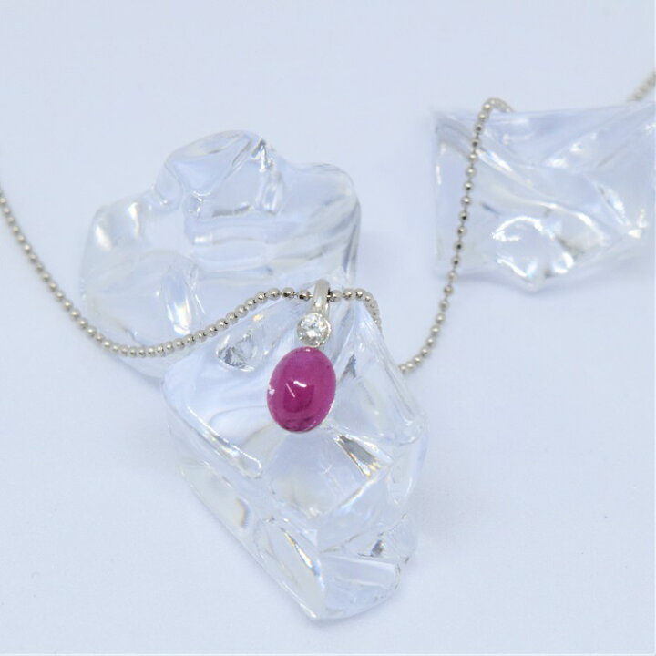 楽天市場】【0.9ct】プラチナ 900 ルビー ダイヤ ペンダントネック 0.9 