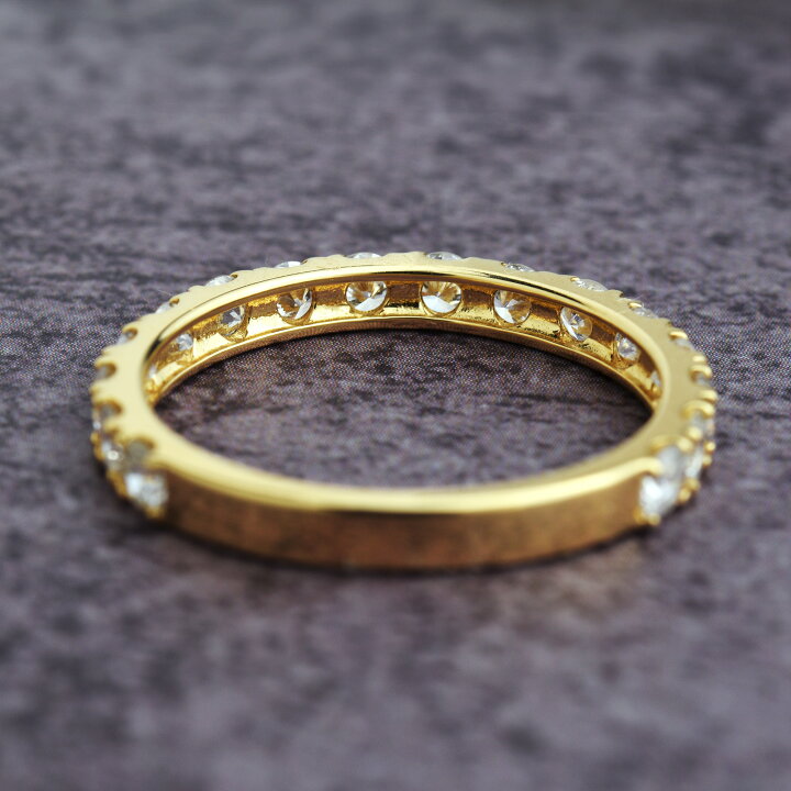 楽天市場】【1.0ct】プラチナ900 K18 エタニティリング 1.0ct 天然 