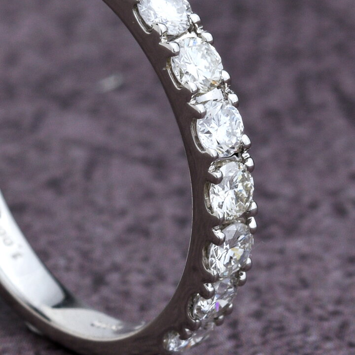 楽天市場】【1.0ct】プラチナ900 K18 エタニティリング 1.0ct 天然 