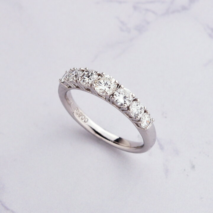 楽天市場】【1.0ct】プラチナ 900 ダイヤ リング 1ct 天然 