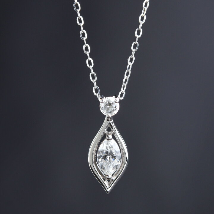 楽天市場】【0.2ct】プラチナ 900 / 850 マーキスダイヤ ダイヤ入り 