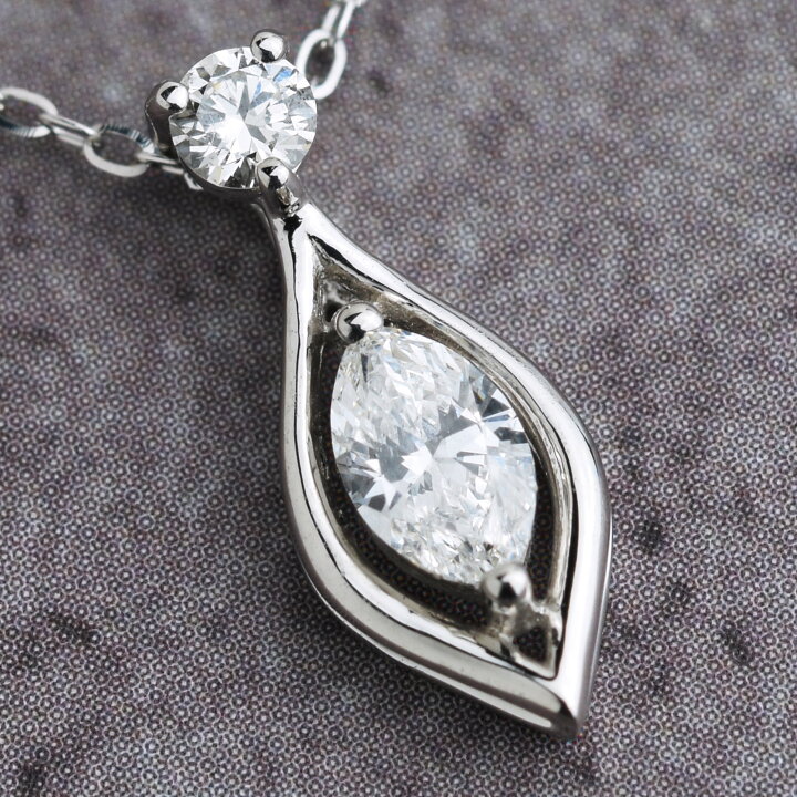 楽天市場】【0.2ct】プラチナ 900 / 850 マーキスダイヤ ダイヤ入り 