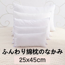 [送料無料]ふんわり綿枕のなかみ 25x45cm (180g) クラウド25x45cm ストライプ 25x45cm