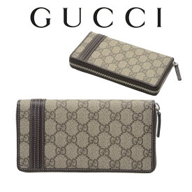 グッチ GUCCI メンズ WEB ラウンドファスナー長財布 308009 KGD6N 9643グッチシマ 海外輸入新古品