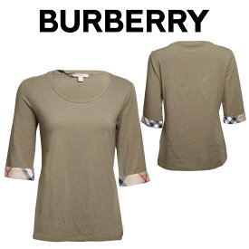 バーバリーBURBERRY レディース グリーン Tシャツ 3964019 33430 PALE-KHAKI-G 海外輸入新古品