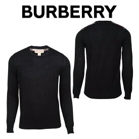 バーバリーBURBERRY メンズ ブラック ニット セーター 3848810 00100 BLACK 海外輸入新古品
