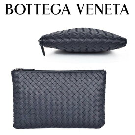 ボッテガ ヴェネタ BOTTEGA VENETA レディースクラッチバッグ イントレチャート クラッチ 522250 V001O 4014 ダークブルー 海外輸入新古品