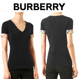 バーバリーBURBERRY レディース Tシャツ 3929545 00100 BLACK 海外輸入新古品