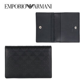 エンポリオアルマーニ EMPORIO ARMANI メンズ カードケース/名刺入れ ブラック YEM467 YC043 80001 海外輸入新古品