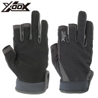 【現品限り】 グローブ XOOX アクティブメッシュグローブ 3本切 L【メール便】