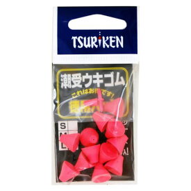 【3点購入で最大P28倍！】釣研 潮受ウキゴム 徳用パック L ピンク【メール便】