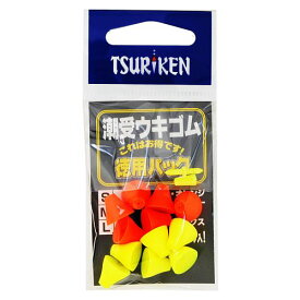 【3点購入で最大P28倍！】釣研 潮受ウキゴム 徳用パック L ミックス【メール便】