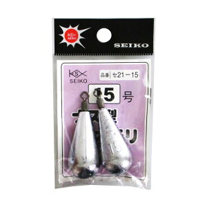 清光商店 ナス型オモリ セ21-15 15号【メール便】