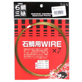 【3点購入で最大P28倍！】ダイヤフィッシング BAN・石鯛三昧 石鯛用WIRE ×7 10m #37/×7【メール便】