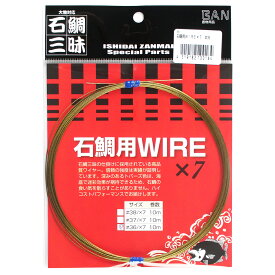 【3点購入で最大P28倍！】ダイヤフィッシング BAN・石鯛三昧 石鯛用WIRE ×7 10m #36/×7【メール便】