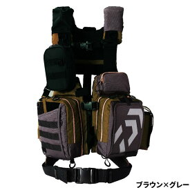 ダイワ ライフジャケット DF-6122 ベンチクールゲームベストV フリー ブラウン×グレー