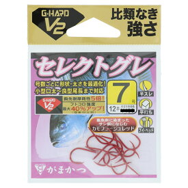 【3点購入で最大P28倍！】がまかつ G-HARD V2 セレクトグレ 68733 7号 カモフラージュレッド【メール便】
