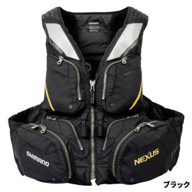 【3点購入で最大P28倍！】シマノ ライフジャケット ネクサス フローティングベスト 2XL ブラック VF-120W