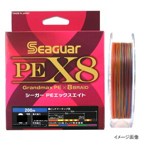 クレハ合繊 シーガー PEX8 200m 1.5号 オレンジ・青・赤・緑・紫