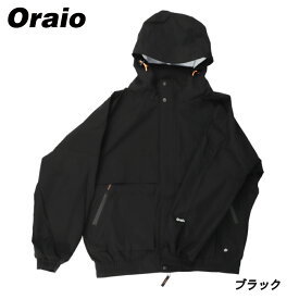 ウェア Oraio(オライオ) 2.5層 ウォータープルーフ ジャケット M ブラック