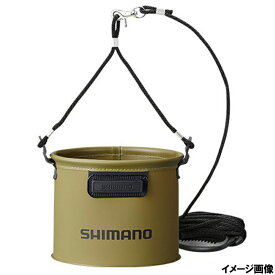 【3点購入で最大P28倍！】シマノ 水汲みバッカン 21cm カーキ [BK-053Q]