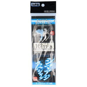 下田漁具 シマアジスペシャル ホワイト&ブルー KSA301WB 針16号-ハリス8号【メール便】