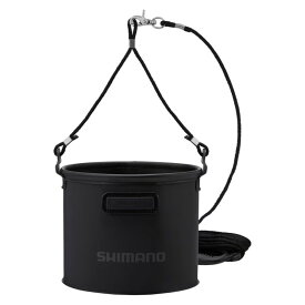【3点購入で最大P28倍！】シマノ 水汲みバッカン 21cm リアルブラック BK-053Q