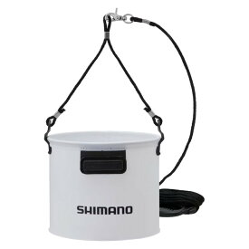 【3点購入で最大P28倍！】シマノ 水汲みバッカン 21cm リアルホワイト BK-053Q