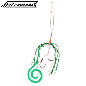 H.B コンセプト ファルケン R タイラバスペアフックセット カーリー 海藻グリーン【メール便】