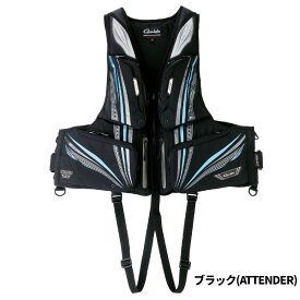 がまかつ ライフジャケット アルテマシールドプロ フローティングベスト LL ブラック(アテンダー) GM2197