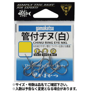 がまかつ 管付チヌ バラ 6号 #白【メール便】