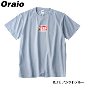 【6/5独占企画！最大P31倍&5%クーポン！】ウェア Oraio(オライオ) グラフィックTシャツ L BITE アシッドブルー