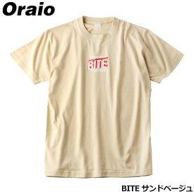 【6/5独占企画！最大P31倍&5%クーポン！】ウェア Oraio(オライオ) グラフィックTシャツ M BITE サンドベージュ