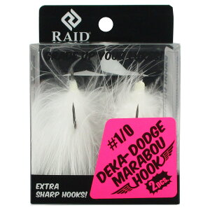 ���C�h�W���p�� DEKA-DODGE MARABOU HOOK 1/0 001.�z���C�g
