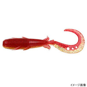 エコギア ワーム キジハタグラブ 4インチ 365(赤金)【メール便】